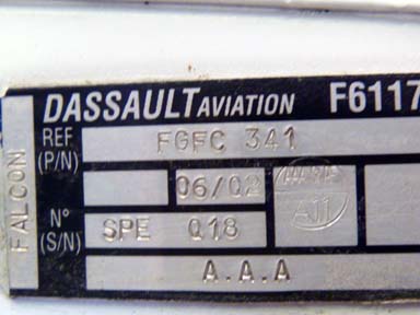 Data Plate FGFC341